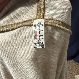 Free People Cream and Gold Cardigan